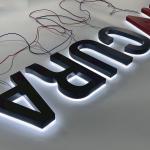 Custom 3d metal lettering backlight LED logo lettering acrylic backlight logo