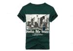Short Sleeve Men's T-shirts Cotton Fabric Double Durable Shoulder Seam