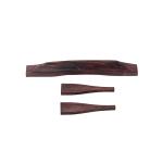 Replacement Ebony Guitar Bridge Ukulele Slotted Bridge High Durability