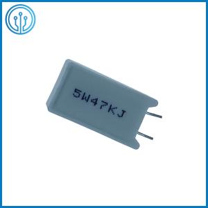China SQM Through Hole Ceramic Cased Cement Fixed Wirewound Power Resistor 5W 47K 5% factory