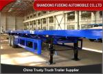 2 axle Flat bed Container Semi Truck Trailer with twist lock air bag suspension