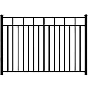 China 1.2mm-2.5mm 4 Foot Wrought Iron Fence For Home And Garden factory