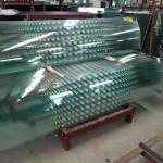 Curved Shower Tempered Glass Door Frameless 12mm For Decoration