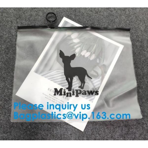 Frosted Zip lockk Bag EVA PVC Hanger Bag For Clothes Frost Drawstring Bag,Printed LDPE Zip lockk Bags Slider Zip Lock Plasti