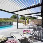 Customised Outdoor Garden Patio Motorised Retractable Roof Bioclimatic Pergola