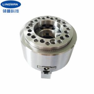 China 35mm Stroke 3 Jaws Hollow Structure Lathe Hydraulic Chuck Power Chuck factory