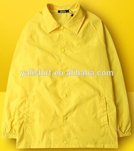 China Shenzhen factory custom wholesale multiple colors mens blank nylon coaches jacket