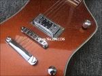 High quality electric guitar with Metallic orange gold dust paint on all parts