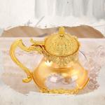 600ml Borosilicate Vintage Heat Resistant Glass Teapot