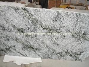 China China Multicolor Green Granite Semi-Slab, Natural Green Granite Slab factory