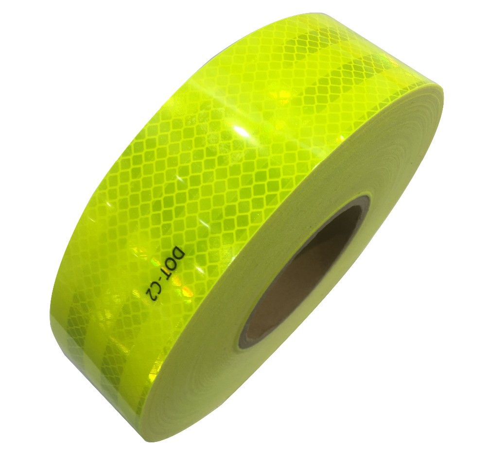 Waterproof Fluorescent Yellow Green DOT Tape for Heavy Duty Vehicles