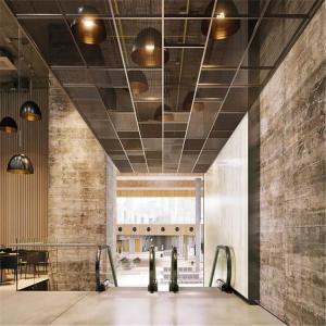 China Powder Coated Metal Mesh Ceiling Tiles Suspended Expanded Metal Ceiling Panels factory