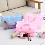 Polyester Large Travel Toiletry Cosmetic Bag For Women