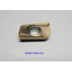 China Bronze APMT1135PDER Insert , Cemented Carbide Inserts For Hard Steel on sale