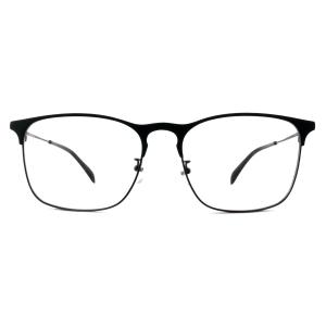 China FM2591 Unisex Optical Metal Frame Square Eyewear Customized With Spring Hinges factory