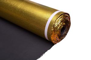 China Water Mold Resistant Golden Sound Proofing Underlay For Floating Floor factory