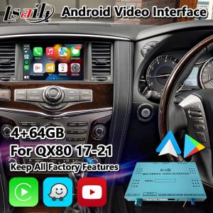 China Lsailt Android Car GPS Navigation Multimedia Video Interface for Infiniti QX80 2017-2021 factory