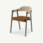 Office Building Dining Room Chair with Woven Cord and Lacquered Finish in