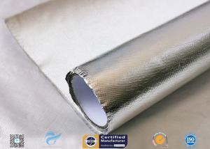China Heat Reflect Aluminium Foil Silver Coated Fabric For Industry 0.85mm Thickness factory