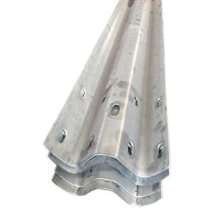China Galvanized Powder Coated Traffic Safety Zinc Steel Guardrail for Traffic Protection factory