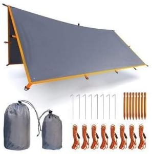 China UPF50+ Waterproof Fly Tarp Shelter 9.8X9.8ft factory