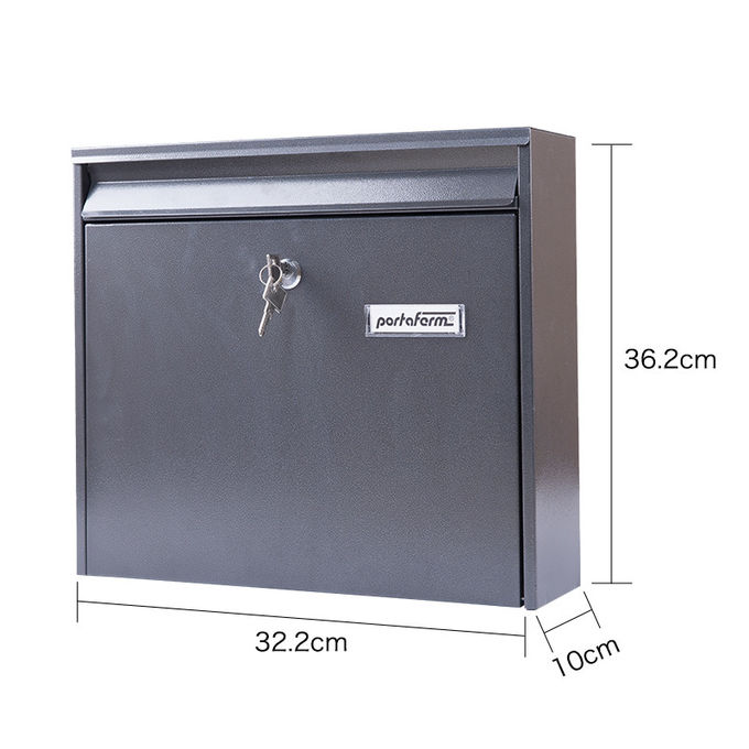 Outdoor Letterbox Garden Wall Mounted Residential Steel Mailbox
