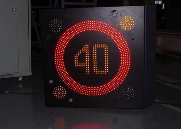 Road Flexible Digital Speed Limit Signs , Led Message Board Signs Lower Flashing