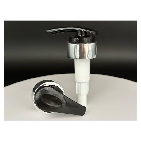 Fast Delivery Non Spill Black Silver Lotion Pump for Luxury Cosmetic Packaging