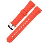 20x18mm Silicone Rubber Watch Strap Bands Breathable Red Color