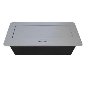 China Zinc Alloy Pop Up Worktop Socket , Worktop Electrical Sockets Custom Connect Ports on sale