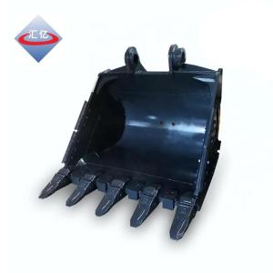China CNC Q345B Bucket Thumb Attachment 70 Ton Excavator Digging Bucket factory