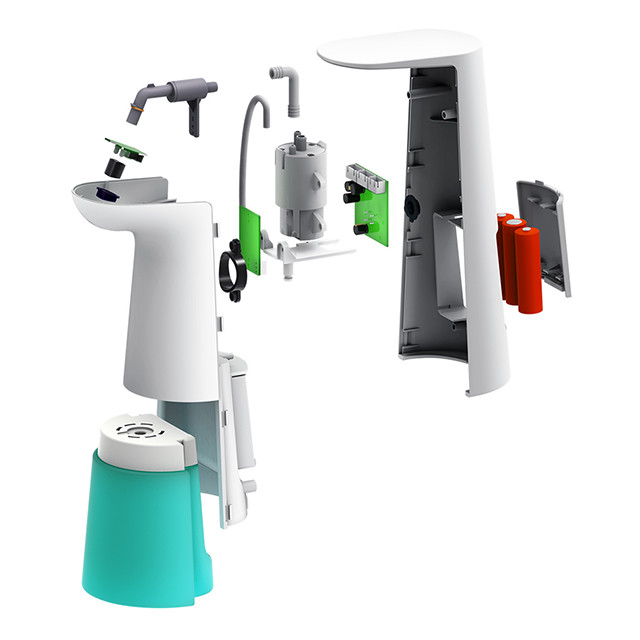 Green Cute Automatic Soap Dispenser ROHS 8.45oz Touchless Foaming