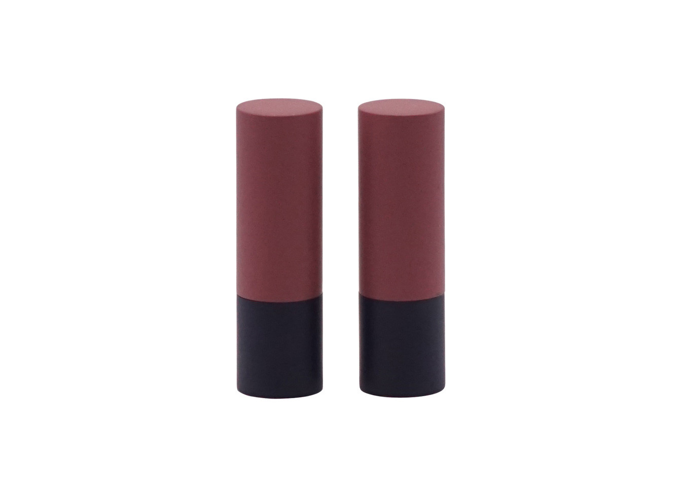 Black Bottom With Dark Brown Case Aluminum Lipstick Tube
