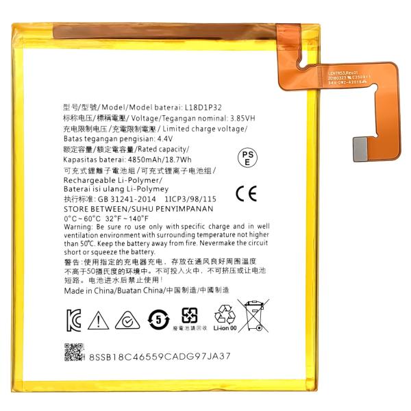 RECHARGABLE 4850mAh Tab battery for Lenovo Smart Tab-M10 battery TB-X605