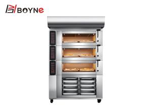 China SS304 Commercial Bakery Kitchen Equipment High Temperature 9 Trays Electric Bakery Oven factory