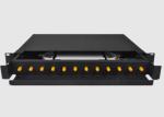ST Pigtail 50/125 1U 12 Port Fiber Optic Patch Panel