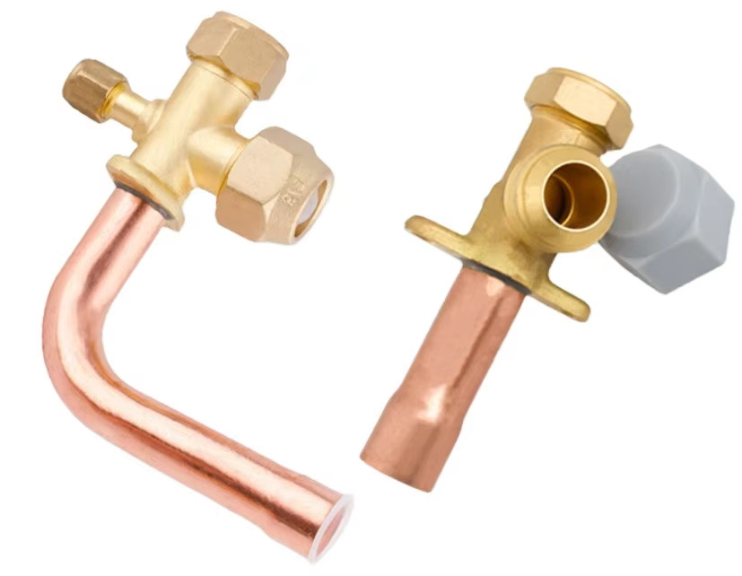 1/4 3/8 1/2 5/8 3/4 Inch Stop AC Valve Copper AC Air Conditioner Split Valve Air Conditioner Parts
