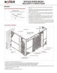 Roofed 3 Sides Wire Mesh Security Partitions Warehouse Cage Systems 20*10 *8