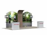 Advertising Portable Trade Show Booth Displays Indoor Time Saving Floor Standing