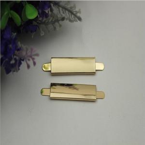 China Custom factory fashion gold rectangular decoration bag accessories metal handbag corner protector factory