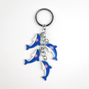 China Zinc Alloy Soft Enamel Dolphin Keychain A Charming Accessory for Ocean Lovers factory