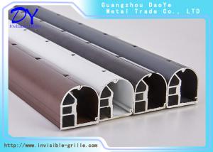China 6m / Set Invisible Safety Aluminum Rail Track Window Protection Steel Wire Grill factory