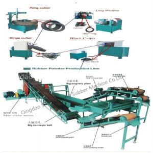 China Labor Saving Rubber Crushing Mill , Used Tyres Recycling Plant (XKP-560) factory