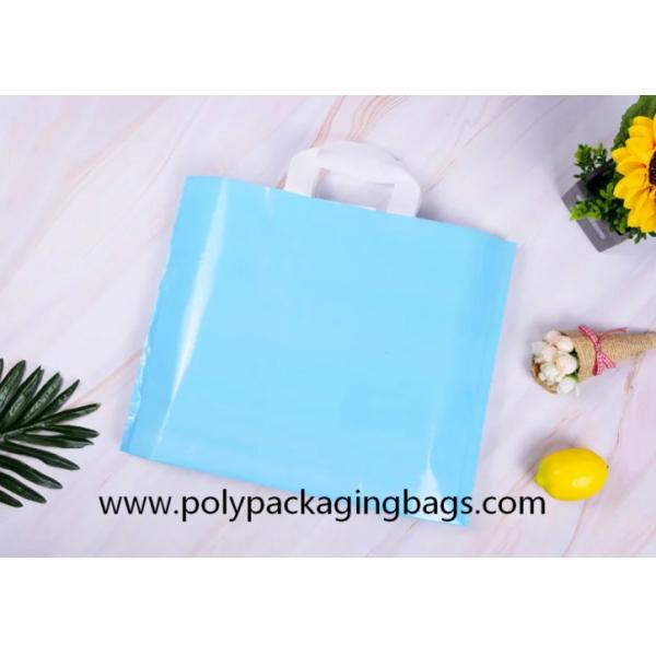 China Biodegradable 0.13mm Poly Plastic Loop Handle Bags factory