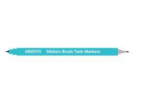 China Brush Twin Marker Pen factory