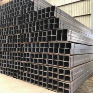 China S235jr S275jr 355jr Black Mild Steel Rectangular Steel Pipe For Building factory