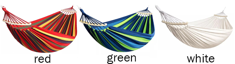 Outdoor Indoor Garden Camping Portable Folding Ultralight Canvas Hanging Tree Swing Hammock
