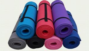 China Extra thickness pilates NBR Yoga Mats with strap factory