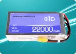 Customized Drone Battery 22.8V 22000 mAh Battery 70A Continuous Discharge