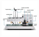 Tabletop Automatic Vertical Sealing Machine For Cosmetic Glass Jars Aluminium